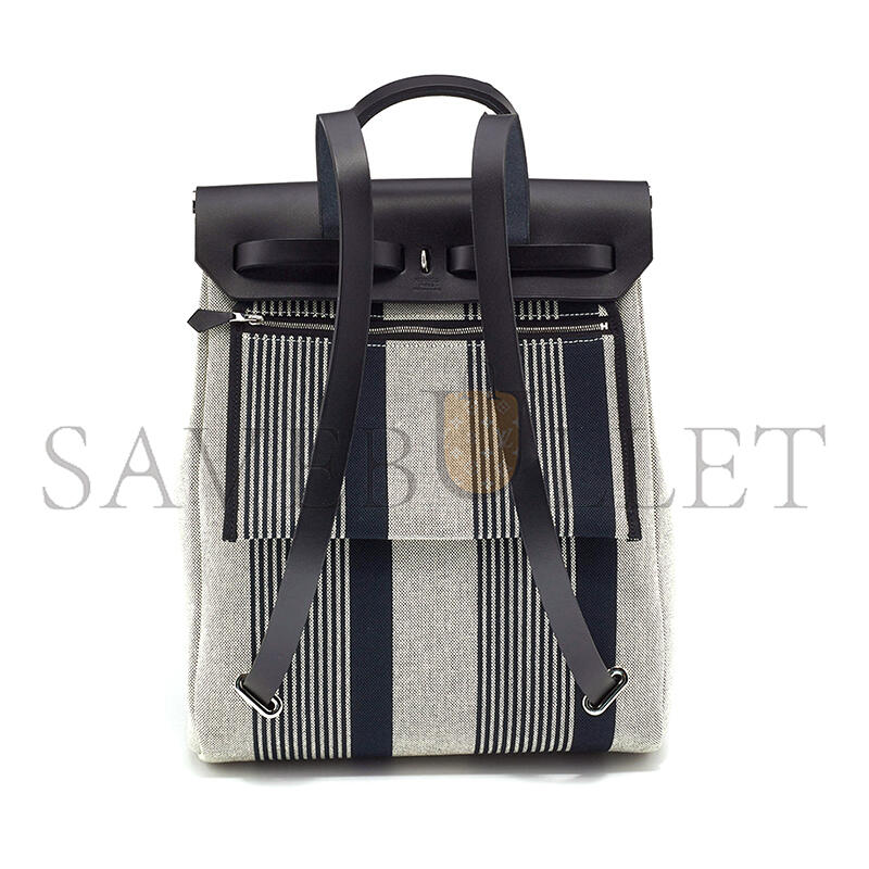H**mes HERBAG A DOS ZIP BACKPACK CANVAS AND LEATHER H080303CKA0 (38*29*11cm)